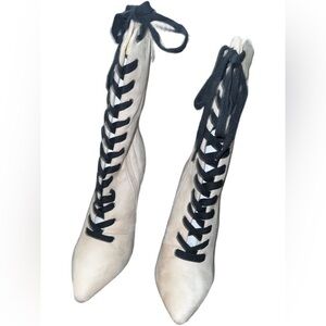 *New In Box* Lace Up Heel Boots